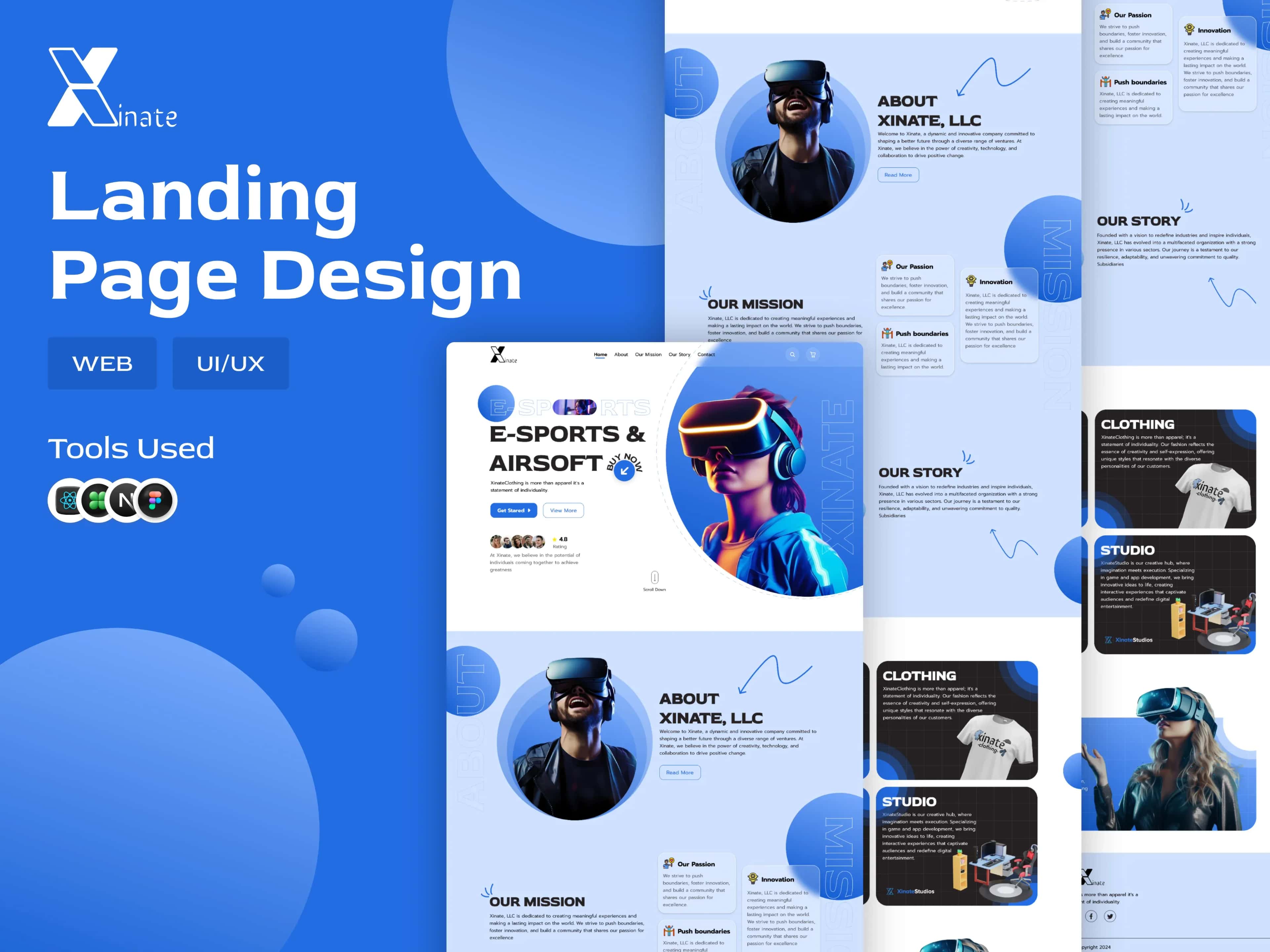 Xinate — Modern Business Landing Page