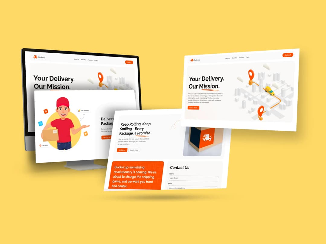 Delivery Hero – Logistics & Delivery Service Website